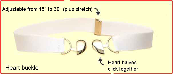 Heart buckl details
