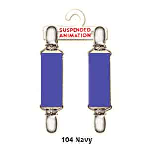 Mitten clips in navy blue elastic