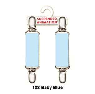 Mitten clips in baby blue elastic