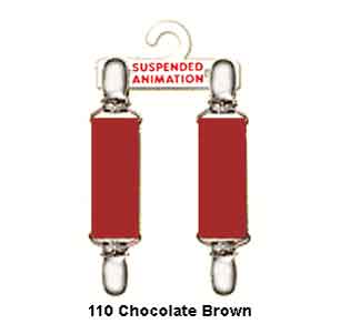 Mitten clips in chocolate brown elastic