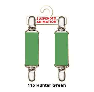 Mitten clips in hunter green elastic