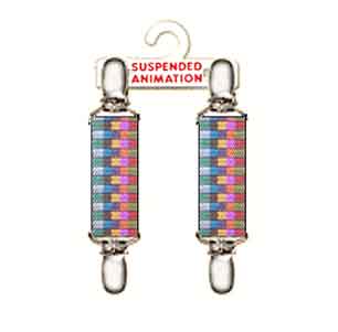 Mitten clips with fall colors check designs