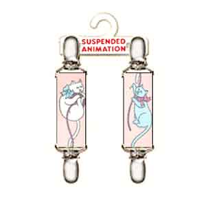 Mitten clips with kitties design