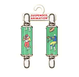 Mitten clips with football design