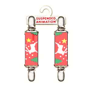 Mitten clips with reindeer design