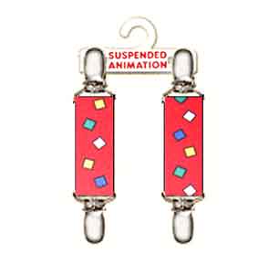 Mitten clips with multi squares design