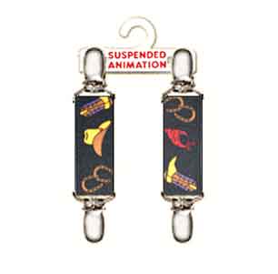 Mitten clips with cowboy design