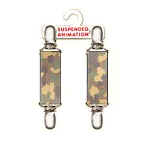 Mitten clips with camouflage design