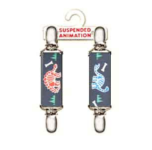 Mitten clips with dinosaur bones design