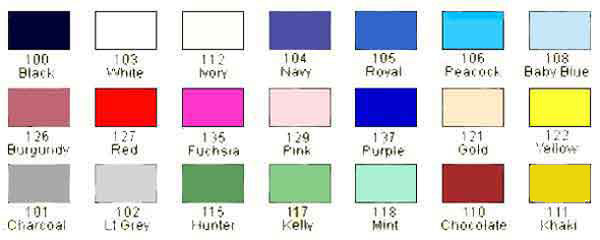 All colors available to create your own color blocks combination