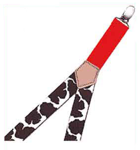 Pandas, pinto and boat kids suspenders.