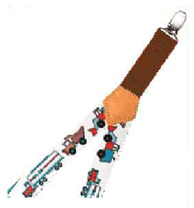 Dinosaur and jungle animals kids suspenders.