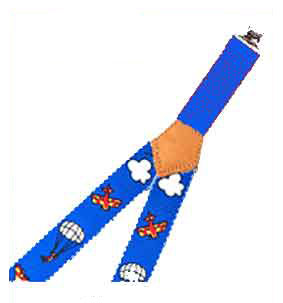 Airplane design kids suspenders.